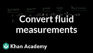 How to convert gallons to quarts, quarts to pints, pints to cups, and cups to ounces | Khan Academy