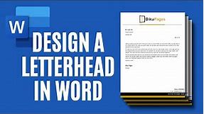 How to Create a Company Letterhead in Word | Letterhead Template Design