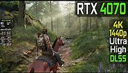 RTX 4070 The Last Of Us - 1440p - 4K Ultra