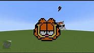 Garfield - Minecraft Pixel Art