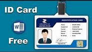 How to Make Student Identification Card template in Microsoft Word