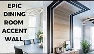 DIY Dining Room Makeover Idea | Extreme Wood Panel Accent Wall Design