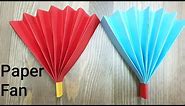 How to make paper fan,easy DIY origami crafts