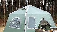 Glamping Inflatable Tent - Camping Tents for Family - Hiking and Backpacking - Suitable for 4-5 Person Camping - Quick with 3 Minute Setup - 7.8FT x 7.8FT x 5.6FT