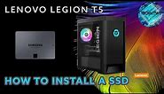 Lenovo Legion T5, Lets upgrade the SSD! How to install a SSD