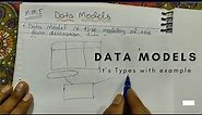 What is Data Model in DBMS and what are its types? DBMS Tutorials in Hindi | Lec - 12