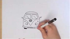 How to Draw a Hippie Van