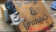 How to. Hand made sign using a router, simple technique.