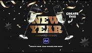 Create the Best New Year Motion Graphics for 2024 in After Effects