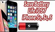 How To Save Battery Life iPhone 5s And 5c - iOS 7 Battery Saving Tips