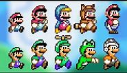 ALL POWER-UPS! SMW Styled Custom Sprites - Super Mario Bros. X (SMBX 1.4.4)