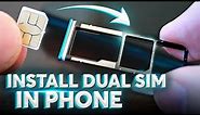 How to install Dual SIM-cards into a Phone