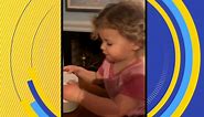 Girl battles it out with family's Google Home device