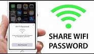How to Share Wifi Password on iPhone, iPod, iPad