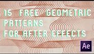 15 Free Geometric Patterns for After Effects