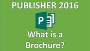 Publisher 2016 - Brochures - How To Make Brochure from a Template in Microsoft Office 365 Tutorial