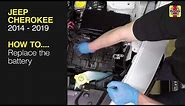 How to Replace the battery on the Jeep Cherokee 2014 to 2019