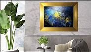 How To Create TEXTURE Art with Aluminum Foil / Sponge Painting / Abstract Acrylic Painting (358)
