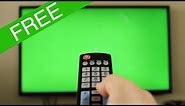 Free clip - remote control with green screen (download link below) channel switch effect