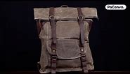 PaCanva Fusion - Waxed Canvas Waterproof Roll Top Backpack 30L