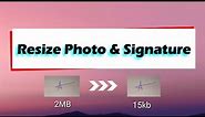 How to reduce size of photo and signature below 15kb using android phone
