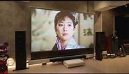 #Samsung LSP7T The Premiere 4K Projector and 120 inch VIVIDSTORM S PRO screen review!!