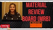 Material Review Board (MRB) Process Overview -ASQ-CQE tutorial
