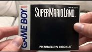 Super Mario Land - Classic Video Game Manual (Game Boy - 1989)