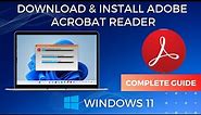 How to Download & Install Adobe Acrobat Reader on Windows 11