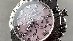 Rolex Cosmograph Daytona "Beach" Pink Mother of Pearl 116519 Rolex Watch Review