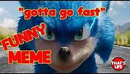 Sonic Gotta go fast MEME Compilation | Funny