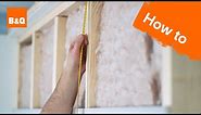 How to insulate & plasterboard a stud wall