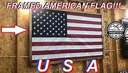 How To Make A Framed American Flag! Great Décor For Garage, Gym. ETC.! USA DIY
