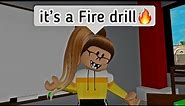 When your School has a Fire Drill 😂 (ROBLOX) meme