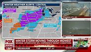 Winter storm moving through Midwest on Tuesday