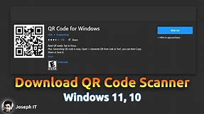QR code Scanner for Windows 10, 11 | Camera and Image Scan