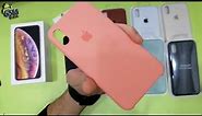 Apple iPhone XS Silicone Case Unboxing Review - All Colors 2019 - Gsm Guide