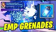 How to EASILY Hit enemy players with Shield Breaker EMP grenades Locations - Fortnite Quest