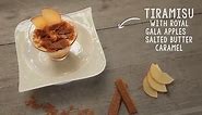 Tiramisu with Royal Gala apples and salted butter Caramel