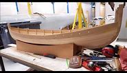 Construction d'un bateau viking modèle réduit