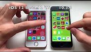 iPhone SE ios 12 beta 12 vs 10.3.3 ! Speed test!