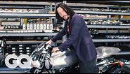 Keanu Reeves Shows Off His Most Prized Motorcycles | Collected | GQ