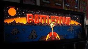 1980 Battlezone Arcade Game! Atari Classic upright cabinet... gameplay, artwork overview
