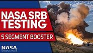 Test of Upgraded Space Launch System (SLS) Solid Rocket Booster
