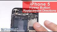How To iPhone 5 Power Button and Volume Replacement