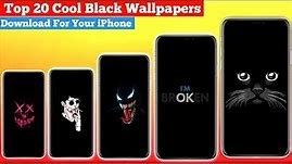 Top 20 Cool Black Wallpapers For Your iPhone [ HD Download ]