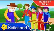 The Bundle of Sticks Story | Unity is Strength | Moral Stories for Kids | KidloLand Stories for Kids