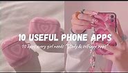 10 Apps every girl needs | Apps for Students | Apps for selfcare | Aesthetic Apps