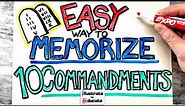 EASIEST way to remember the 10 COMMANDMENTS | Memorize the 10 Commandments Simple