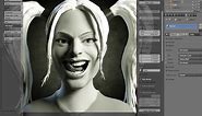 Harley Quinn Margot Robbie Speed Sculpt [Blender 3d]